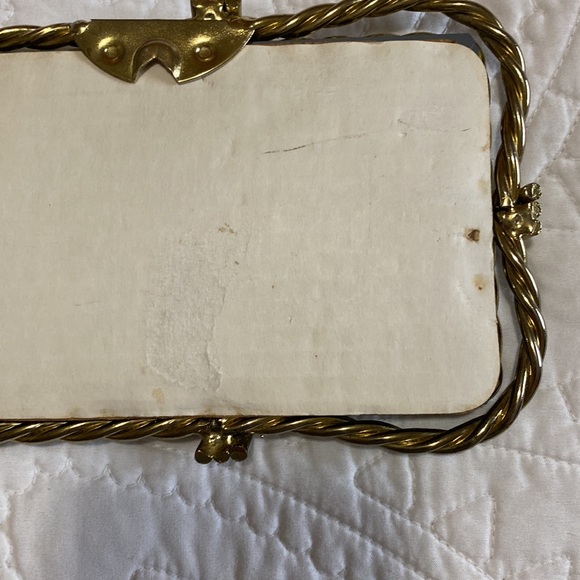 Vintage Brass Twisted Rope Dresser Mirror Tray - Picture 7 of 11